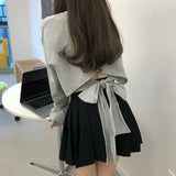 バックオーバーラップリボンスウェット