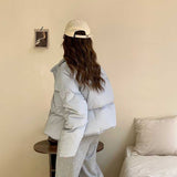 ソフトマカロンシンプルダウンジャケット