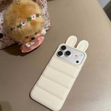 うさ耳ダウンジャケットiPhoneケース