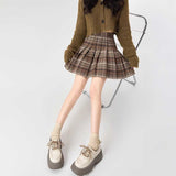 タータンチェックプリーツスカート