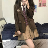 韓国風シンプル私立制服コーデ5点SET