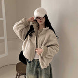 リバーシブルボアチェックダウン