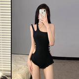 スルートップス付きバックリボンスイムウェア