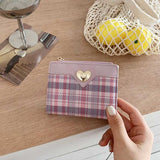 ハートチェックミニ財布