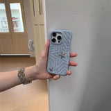 デニムスタッズスターiPhoneケース