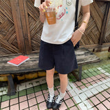 スタンダードカラータックハーフパンツ