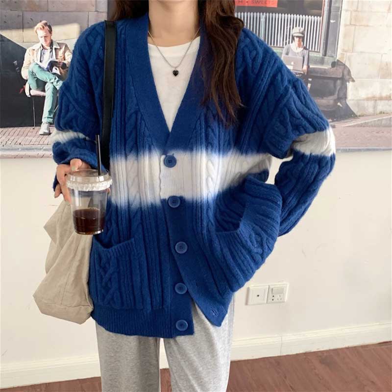 ケーブルブリードカーディガン