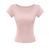 シンプルクルーネックTシャツ