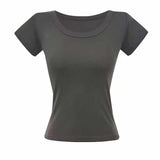 シンプルクルーネックTシャツ