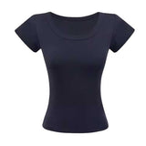 シンプルクルーネックTシャツ