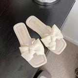 フレンチリボンフラットサンダル