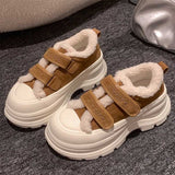 ダブルベルクロムートンスニーカー