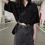 ドロストルーズブラックシャツ