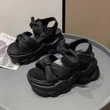 厚底ダブルリボンスポーツサンダル