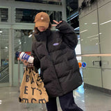 チェックアクセントオーバーダウンジャケット