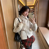 フレンチドットカーディガン&マフラーSET