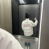 ピンクバックロゴダウンジャケット