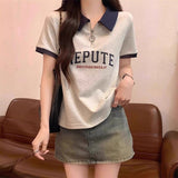 ハーフジップスウェットTシャツ