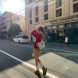 リボンチェリーニット