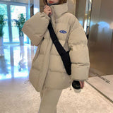 チェックアクセントオーバーダウンジャケット