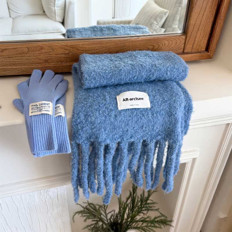 ブークレアイスカラーマフラー