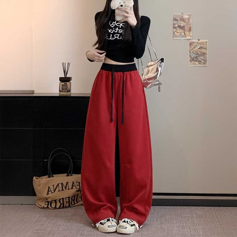 ウエストカラードロストスウェットパンツ