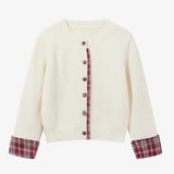 チェックアクセントカーディガン