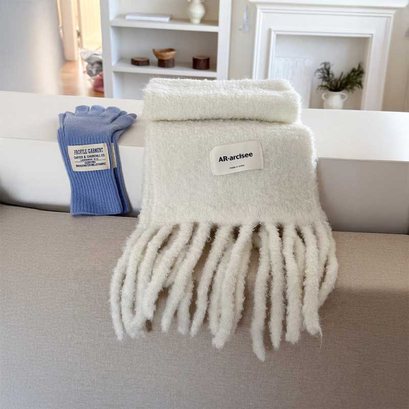 ブークレアイスカラーマフラー