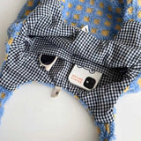 ボアチェックトートバッグ