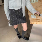 エンドフリルドットタイトスカート