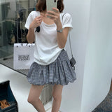 タータンティアードバルーンスカート