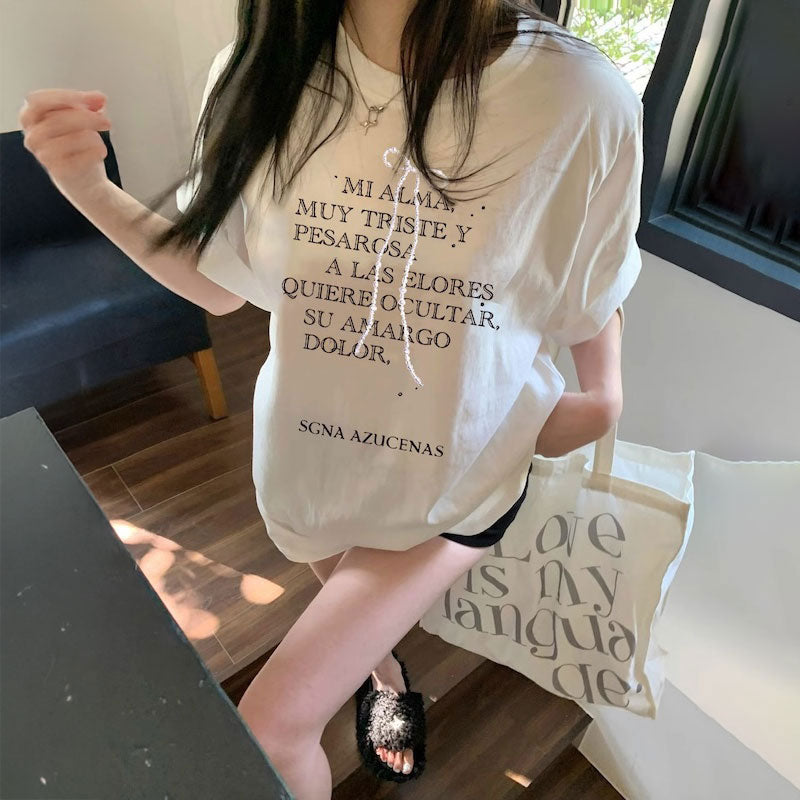 ロックリボンブラックTシャツ