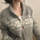 ノルディックスノーニットブルゾン