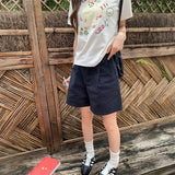 スタンダードカラータックハーフパンツ