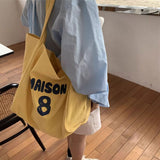 ワイドキャンバスナンバートートバッグ