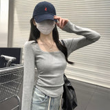 UネックナチュラルフィットロンT
