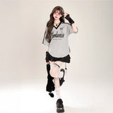 VネックトラックユニTシャツ