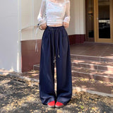 ワイドポケットアクセントドロースウェットパンツ