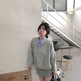 レイヤードシャツスウェット