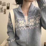 ノルディックスノーニットブルゾン