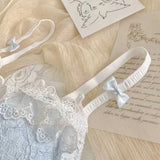 ミニリボンレースフリルブラ＆ショーツSET