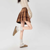 タータンチェックプリーツスカート