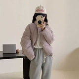 ソフトマカロンシンプルダウンジャケット