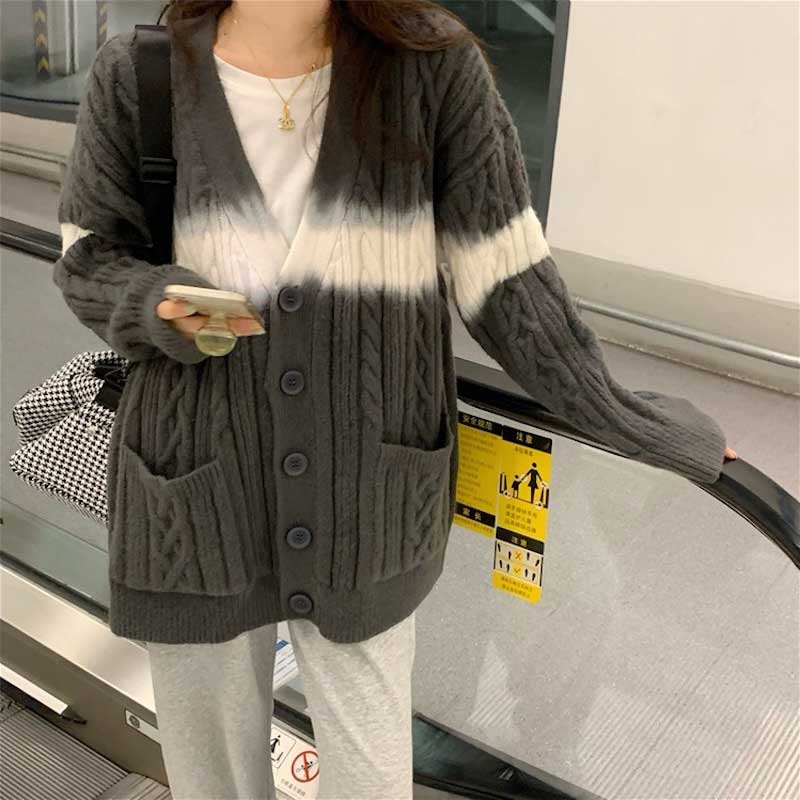 ケーブルブリードカーディガン