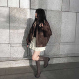 レザーボアブルゾン