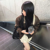 レザーボアブルゾン