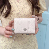 ビジューワンポイントパターンミニ財布