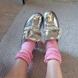 ルーズリブミドルソックス