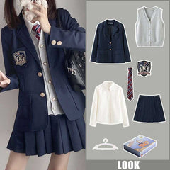 ダークカラーネクタイ制服コーデ5点SET