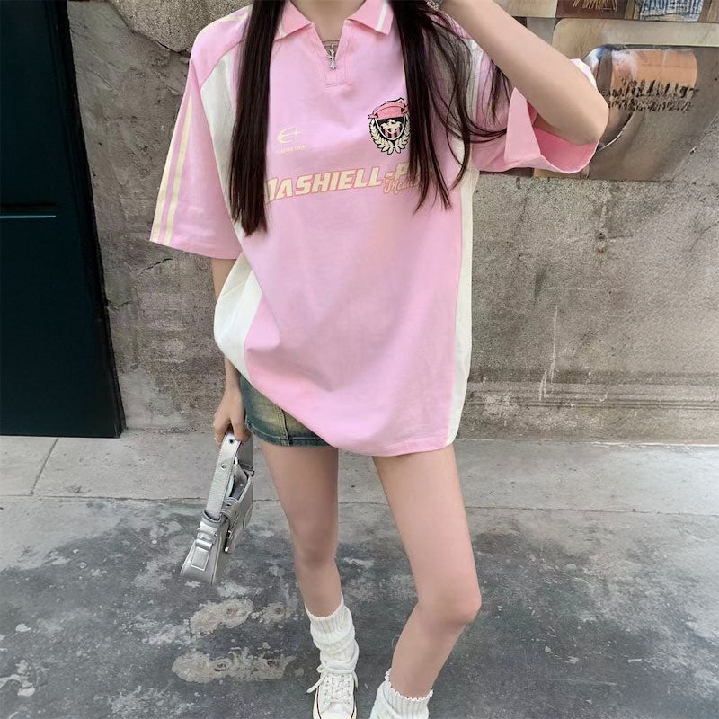 ポロネックオーバーユニTシャツ